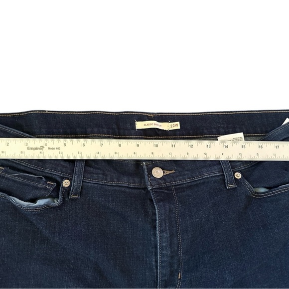 Levi's Indigo Wide Leg Jeans - Picture 3 of 5